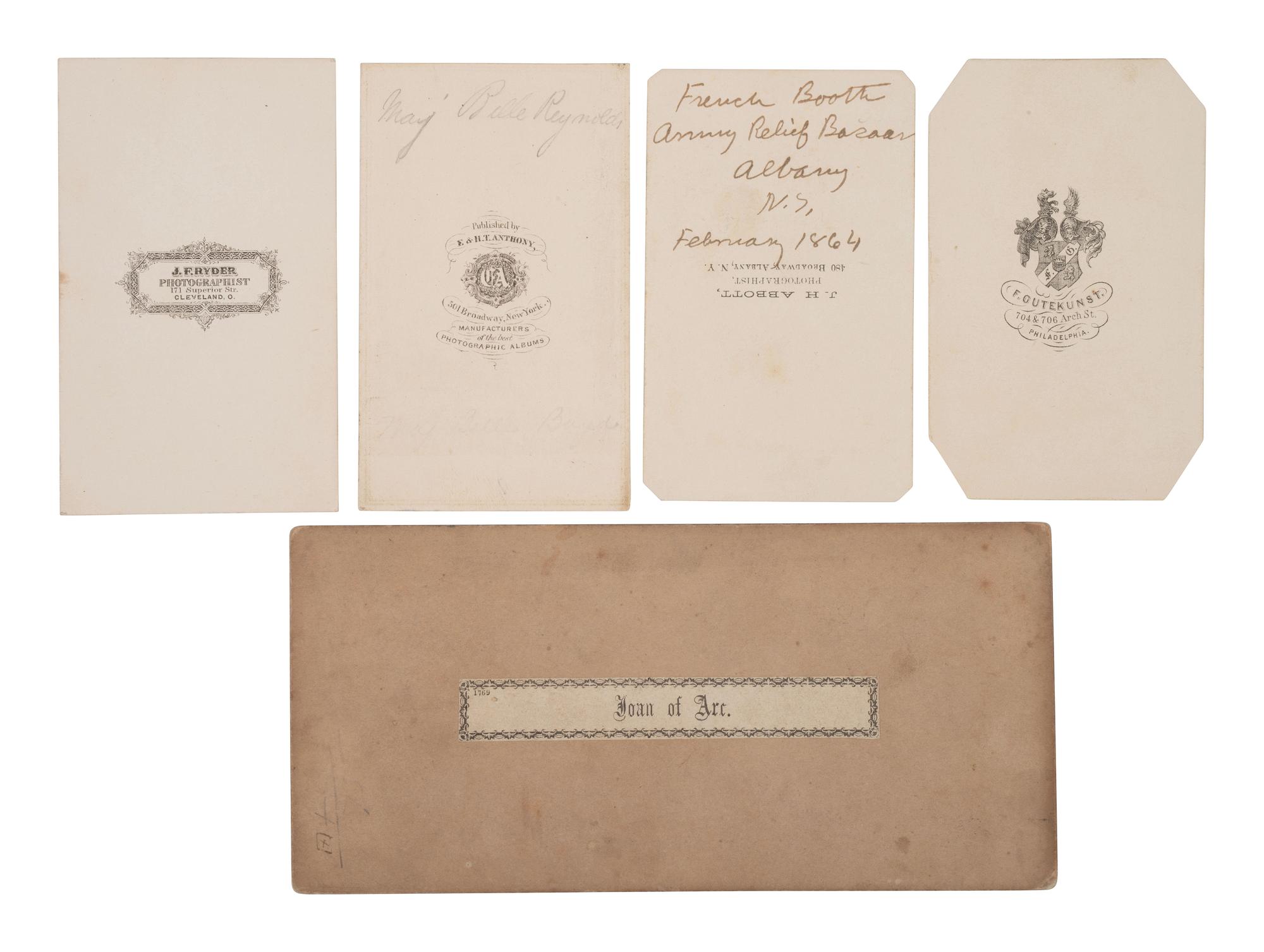 [CIVIL WAR]. Women for the Union. A group of images ft. female figures incl. Major Belle Reynolds, Pauline Cushman, and others.