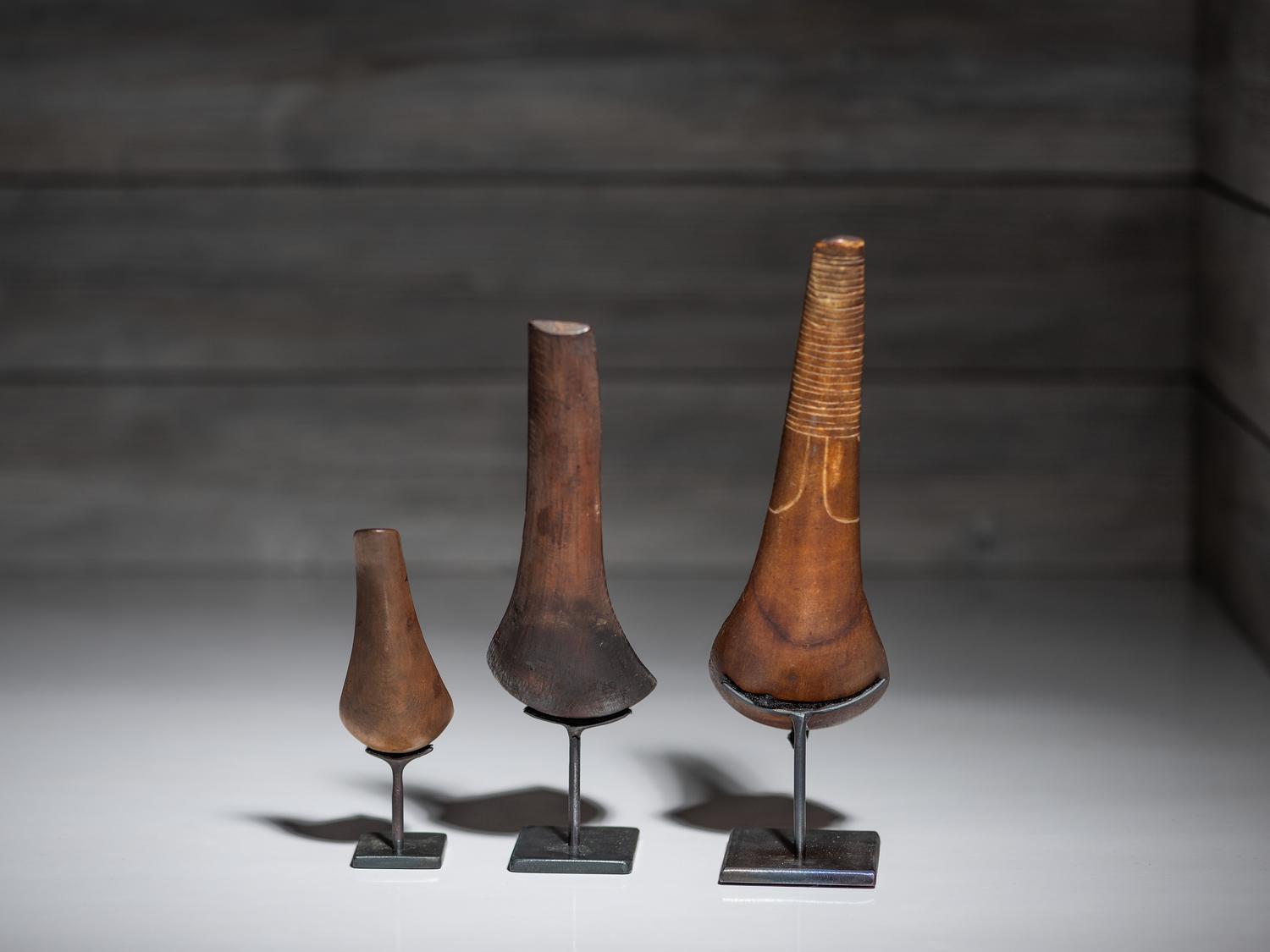 Northwest Coast Horn and Wood Spoons