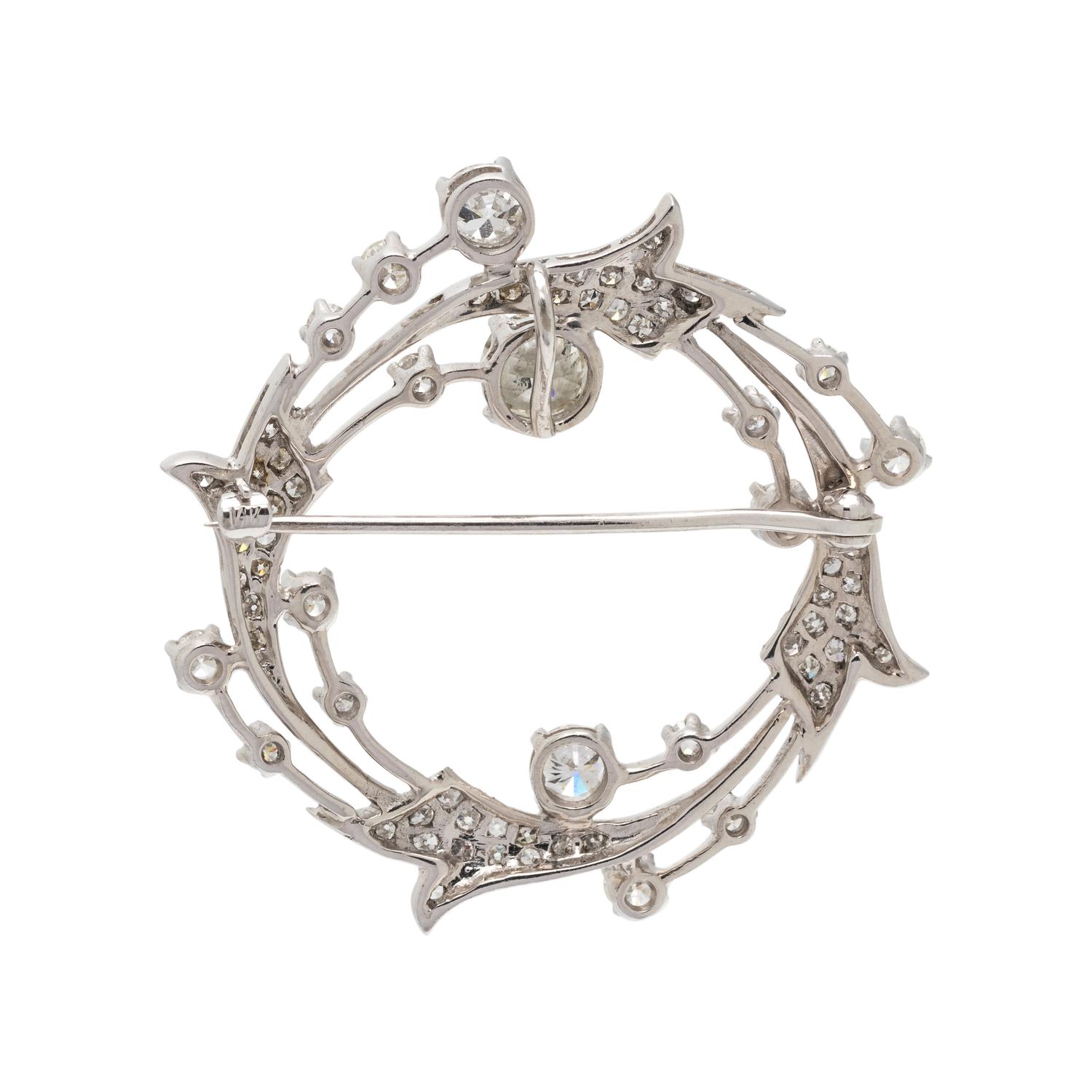 DIAMOND CIRCLE BROOCH