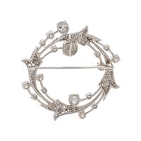 DIAMOND CIRCLE BROOCH