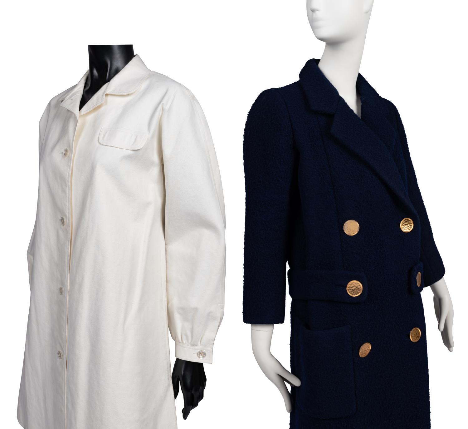 Two Designer Coats: One Norman Norell, One Halston, 1960-70s