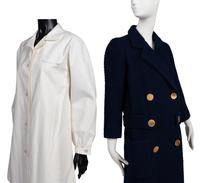Two Designer Coats: One Norman Norell, One Halston, 1960-70s