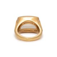 BULGARI, QUARTZ AND YELLOW GOLD RING