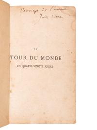 VERNE, Jules (1828-1905). Tour du monde en quatre-vingts jours . Paris: Pierre Jules Hetzel, [1873].