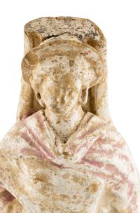 A Canosan Painted Terracotta Female Figure