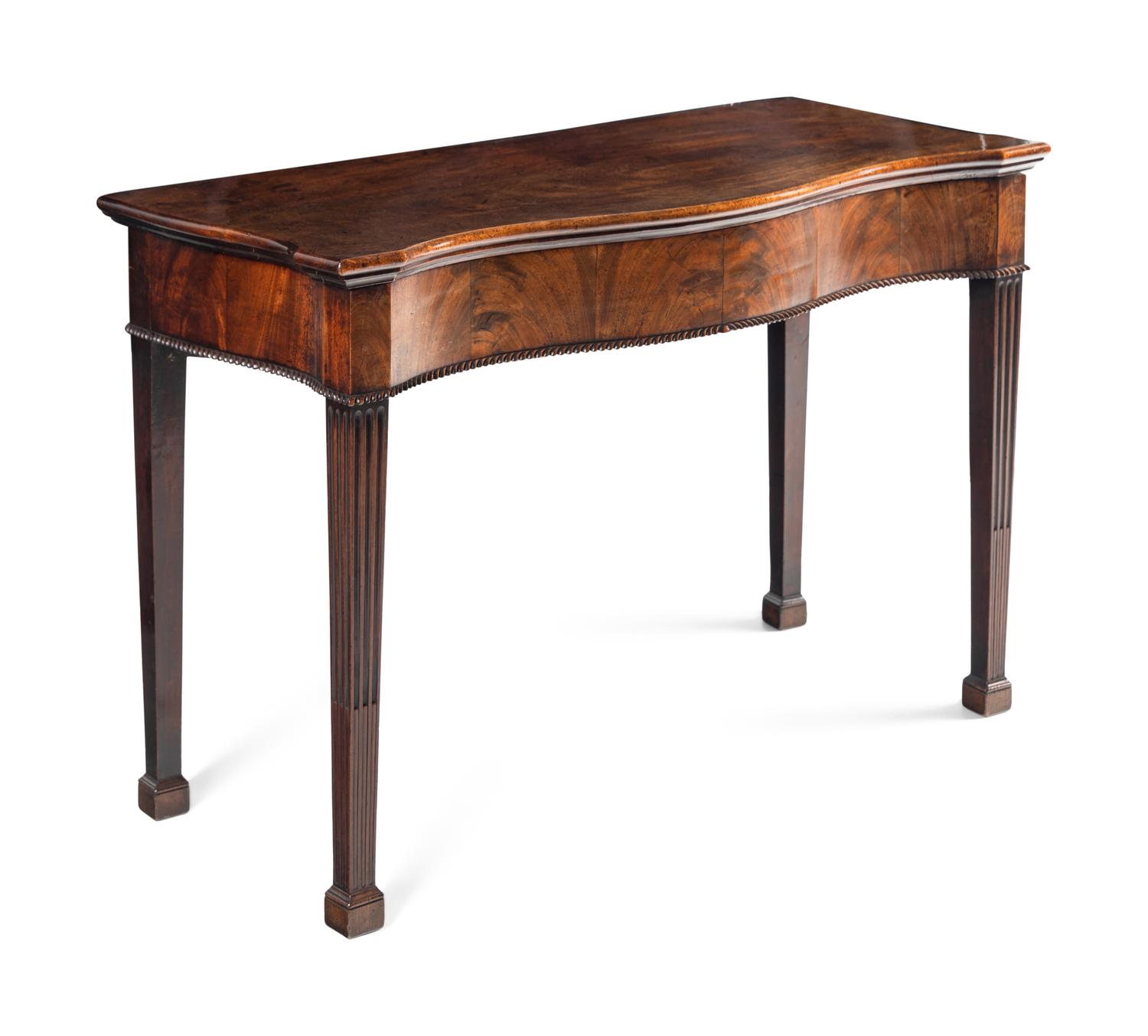 A George III Mahogany Serpentine Sideboard