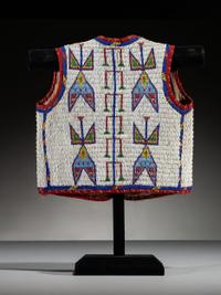 Sioux Child's Beaded Hide Vest