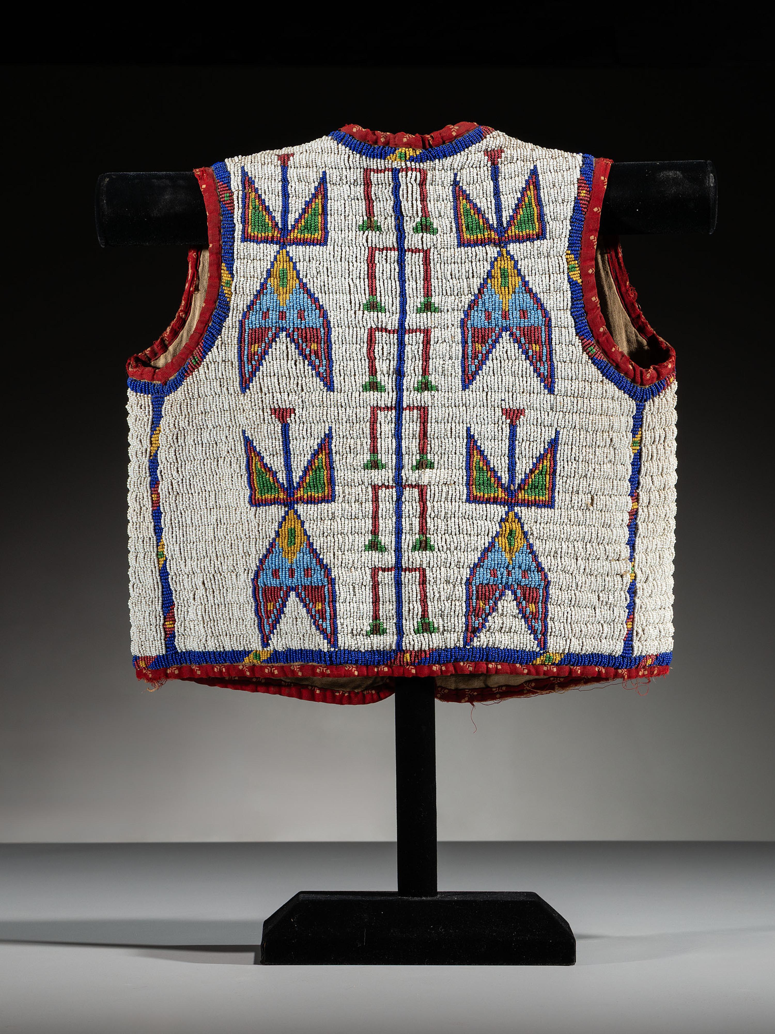 Sioux Child's Beaded Hide Vest