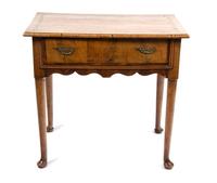 A George II Style Walnut Lowboy Height 20 x width 31 x depth 28 1/2 inches. — 18TH CENTURY