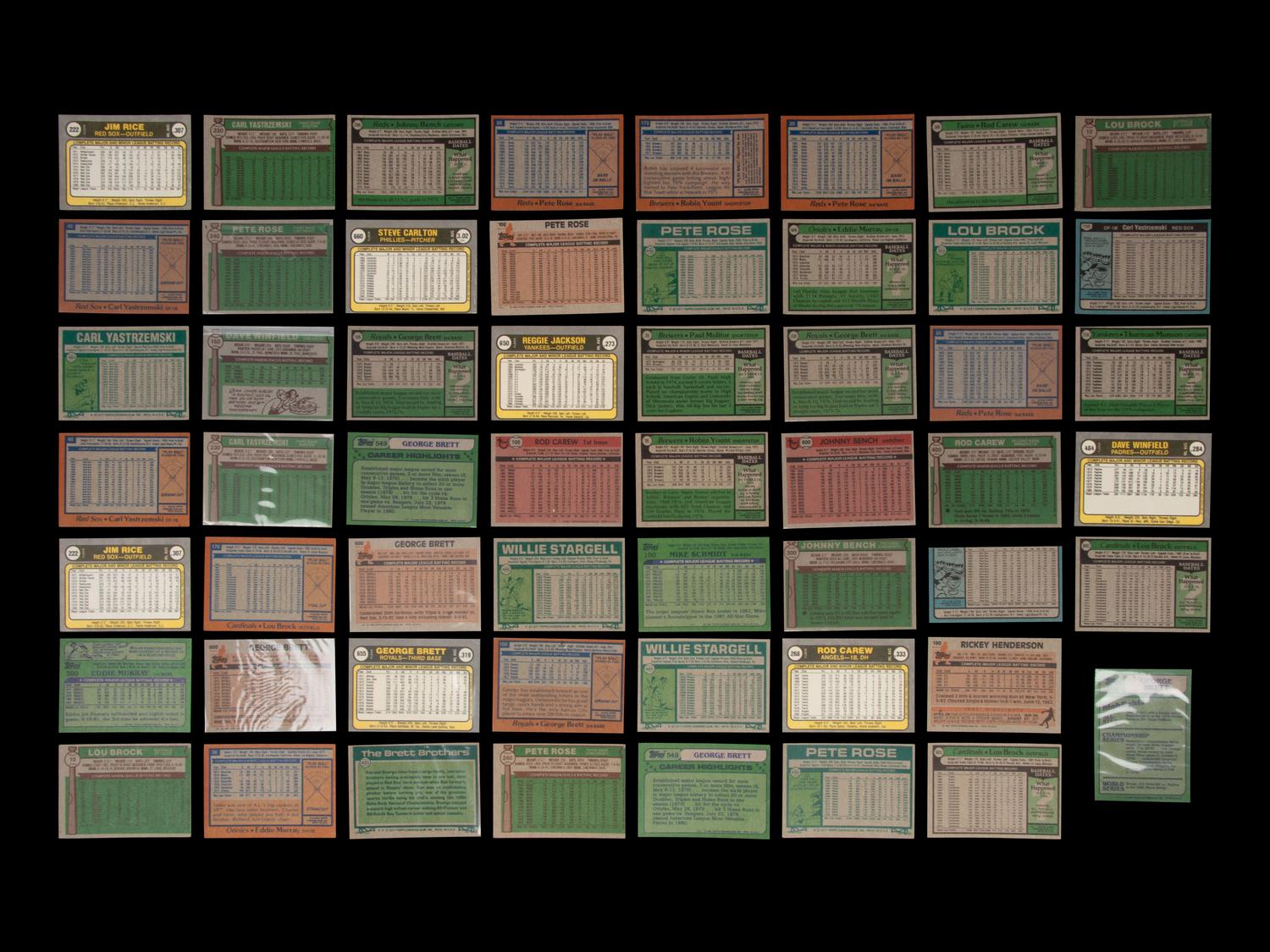 A Group of Over 100 1970s-80s Hall of Fame Baseball Cards Including an Eddie Murray Rookie and Complete 1977 TCMA Renata Galasso Series One Set
