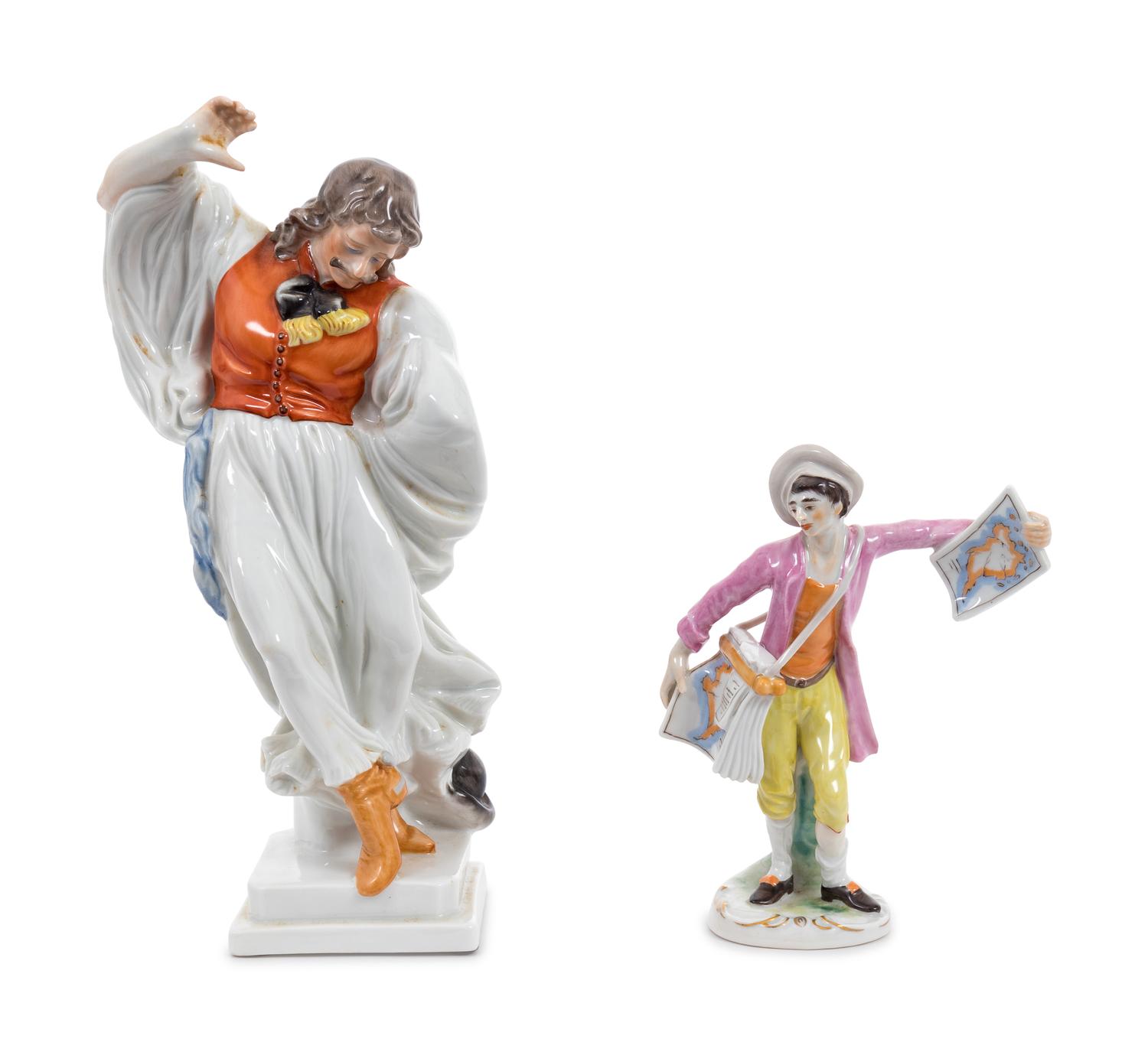Two Continental Porcelain Figurines