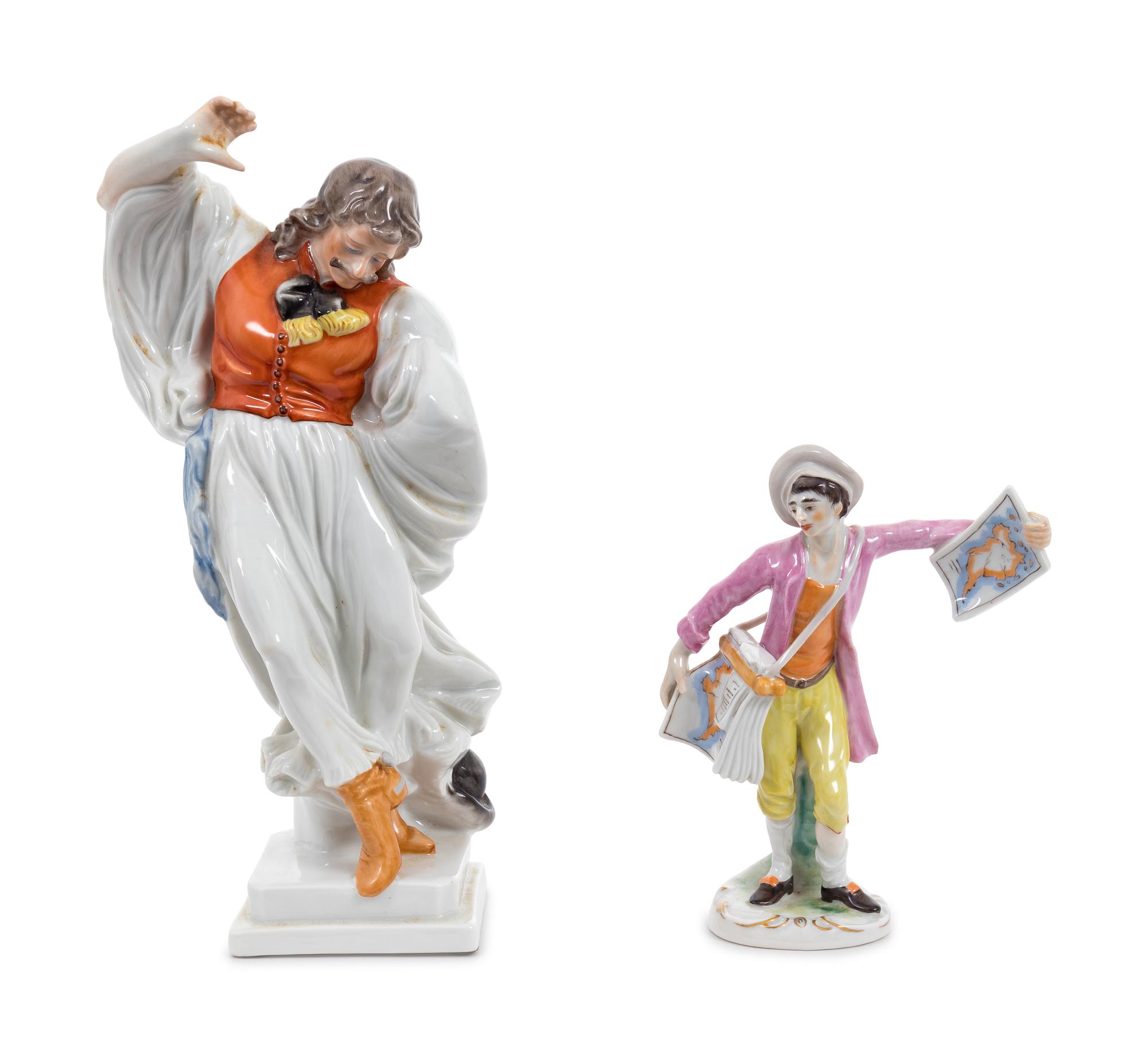 Two Continental Porcelain Figurines
