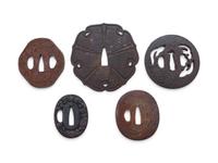 Five Japanese Tsuba