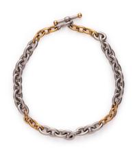 KIESELSTEIN-CORD, SILVER AND YELLOW GOLD NECKLACE