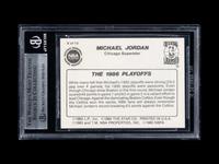 A 1986 Star Michael Jordan Set Break Basketball Card No. 8 The 1986 Playoffs (BGS 9 MINT, 9.5 Subgrade)