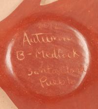 Miniature Carved Redware Seed Jar