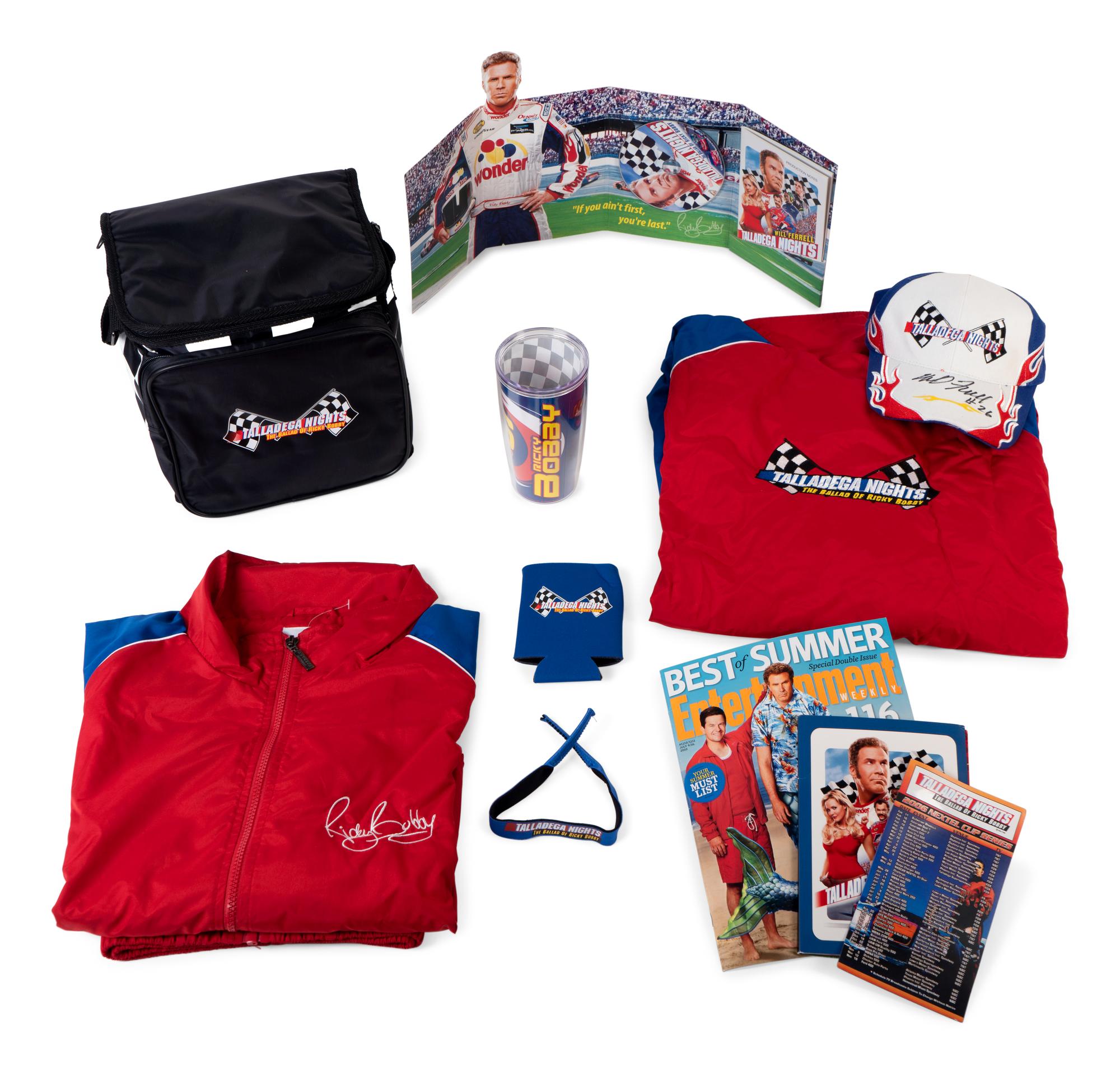 (Celebrity Memorabilia) FERELL, Will (1967). A group of 8 Talladega Nights: The Ballad of Ricky Bobby : Columbia Pictures, 2006 items, comprising: