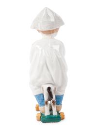 A Meissen Porcelain Figure of a Boy on a Pull Toy, by Konrad Hentschel