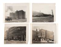 [CHICAGO]. A large group of press photographs, stereoviews, snapshots, and a bird's-eye view engraving.