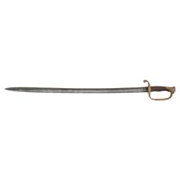 French Import Foot Officers Sword Etched to Lt. Col. John C. Black - 37th Illinois Infantry and Congressional Medal of Honor Recipient