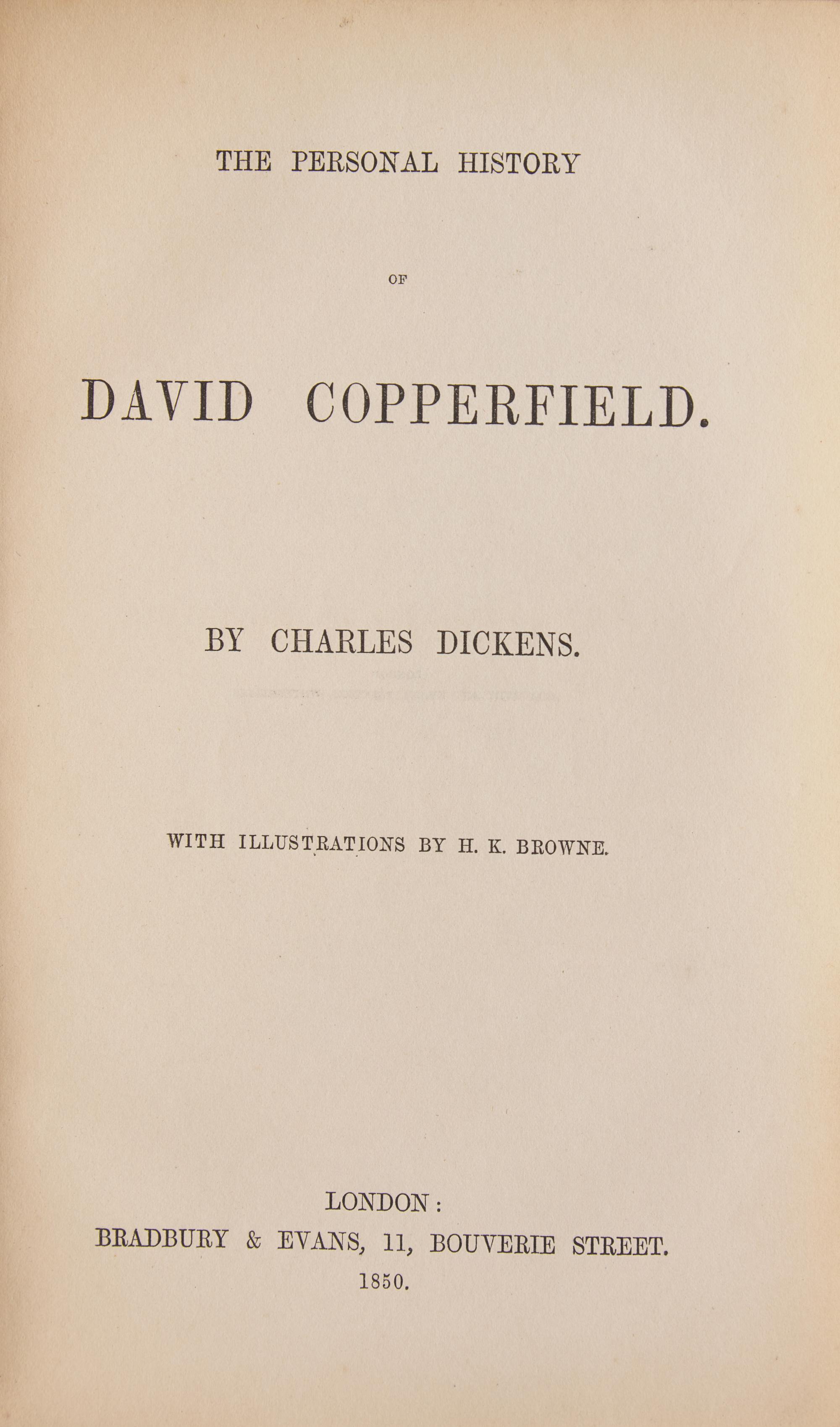 [Literature] Dickens, Charles. The Personal History of David Copperfield