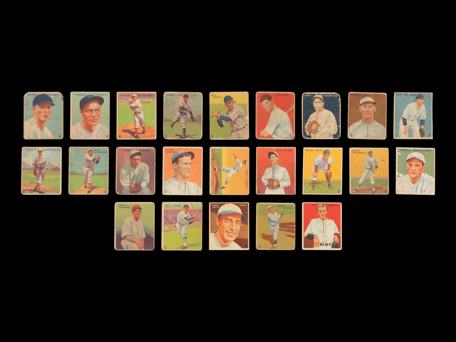 A Near Set of 1933 Goudey Baseball Cards (229/240)