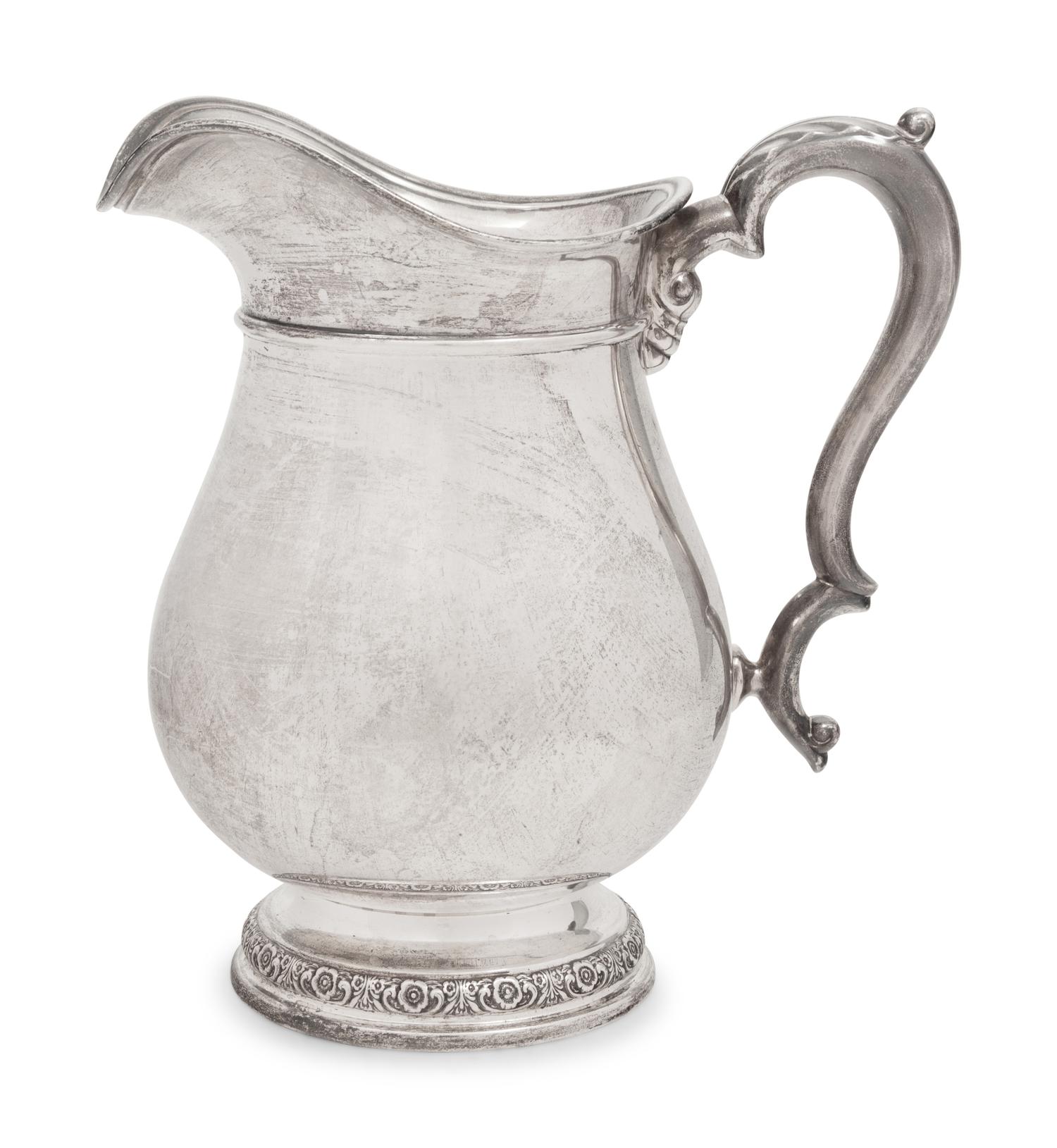 An American Silver Water Pitcher