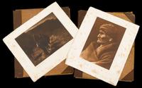 Two portfolios with eighty-five photogravure plates after Edward S. Curtis (1868-1952) printed by john andrew & son, boston, ma, 1907-1930