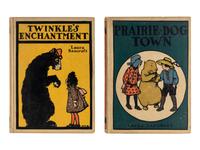 [CHILDREN'S BOOKS]. BAUM, L. Frank ("Laura Bancroft") (1856-1919). [The Twinkle Tales Series:] Mr. Woodchuck -- Bandit Jim Crow -- Prairie-Dog Town -- Prince Mud-Turtle -- Sugar-Loaf Mountain -- Twinkle's Enchantment . Chicago: Reilly & Britton Co., 1906.