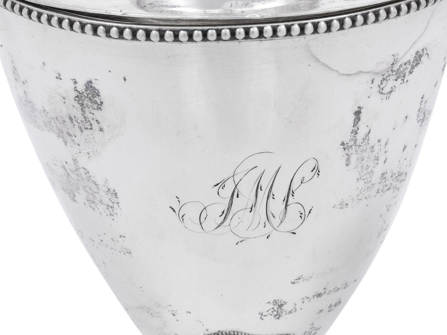An American Silver Covered Sugar Urn