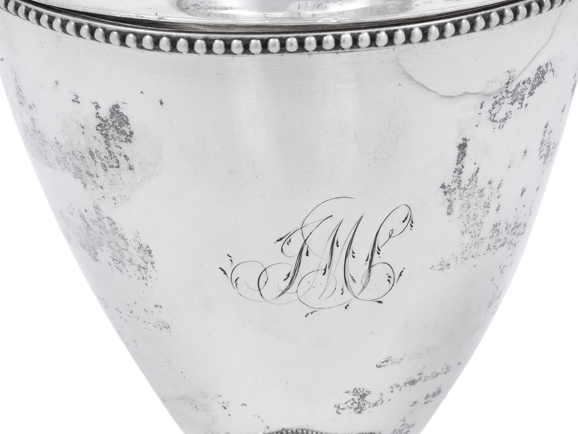 An American Silver Covered Sugar Urn