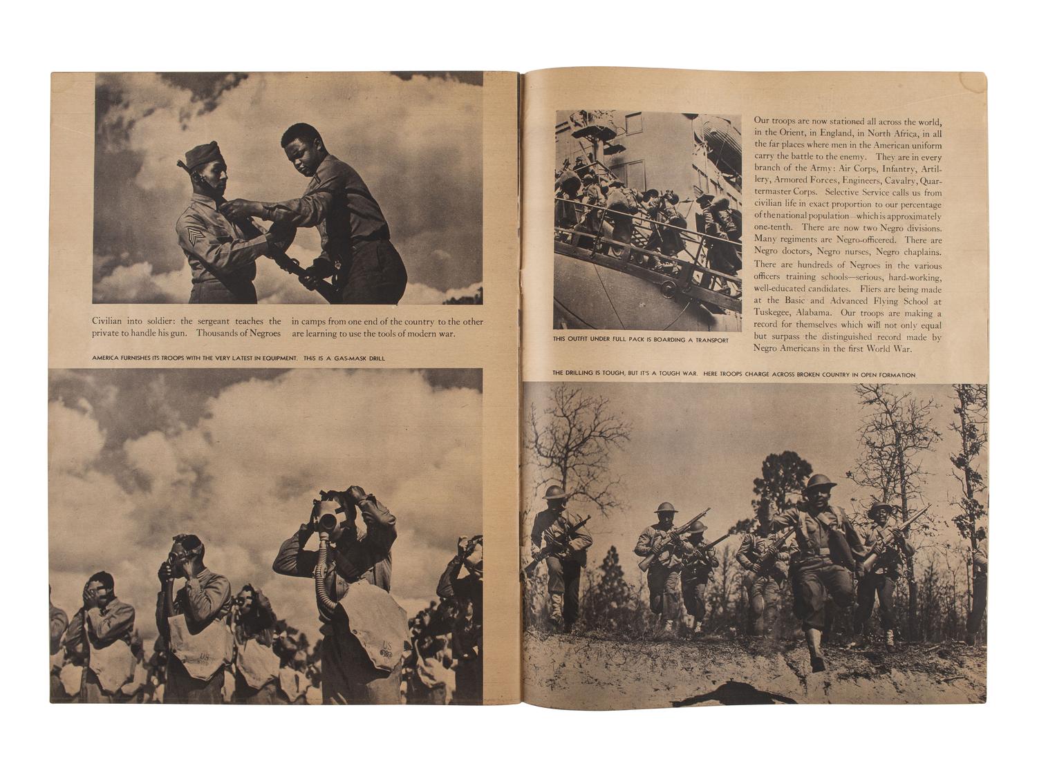 [WW2]. 2 imprints, incl. OWENS, Chandler. Negroes and the War . [ With: ] Sacrifice For Freedom!