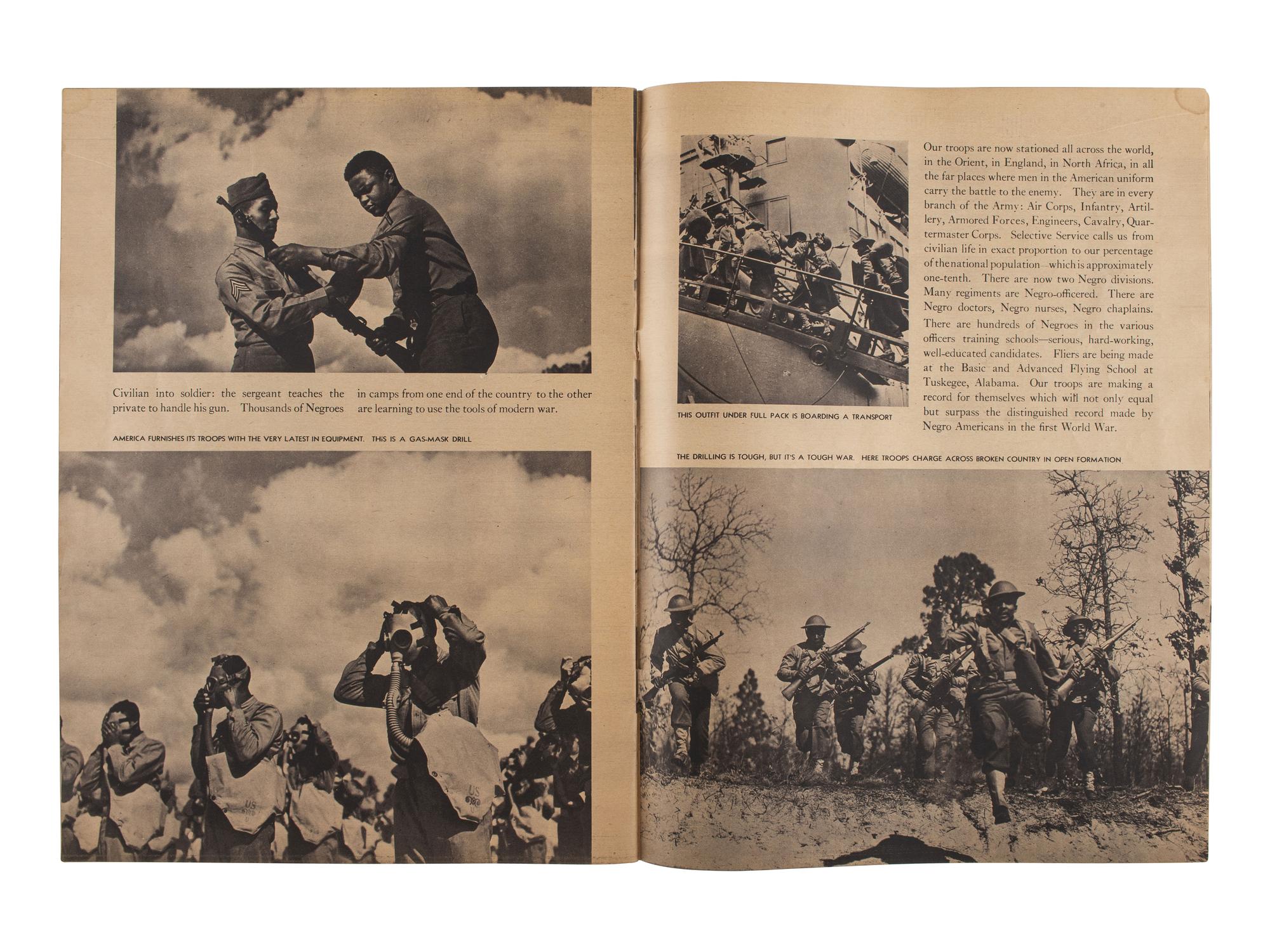 [WW2]. 2 imprints, incl. OWENS, Chandler. Negroes and the War . [ With: ] Sacrifice For Freedom!