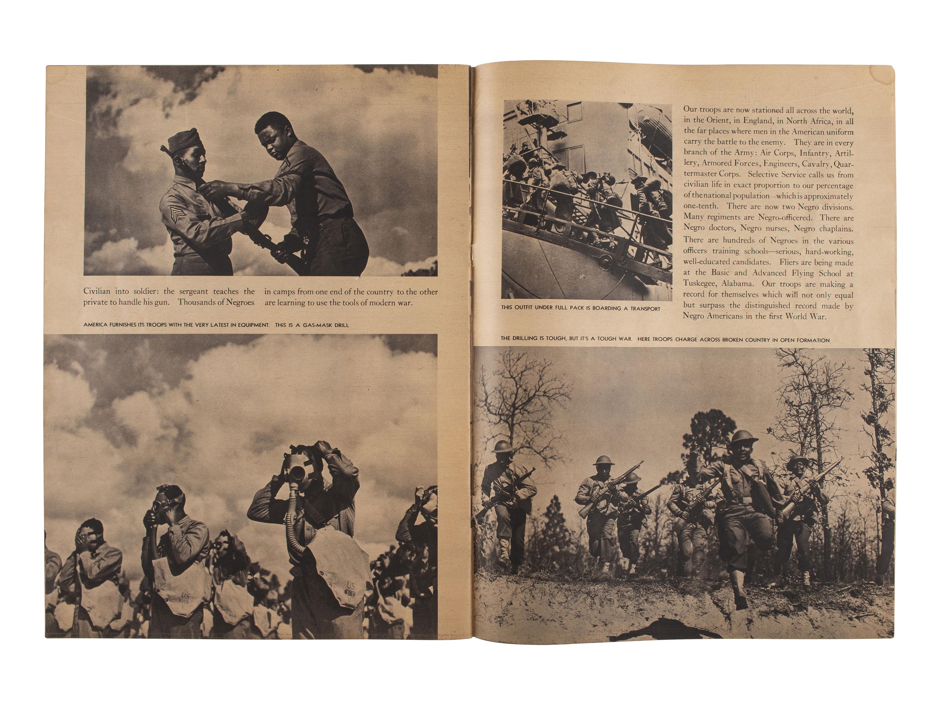 [WW2]. 2 imprints, incl. OWENS, Chandler. Negroes and the War . [ With: ] Sacrifice For Freedom!