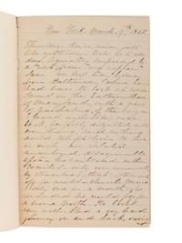 [CIVIL WAR]. BLATCHFORD, Caroline A. (1817-1901). A group of 4 Civil War-era diaries written by Caroline Appleton Blatchford, including discussion of prominent New York families, the ongoing war, and work with the Women's Central Relief Association.