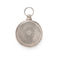 SILVER OPEN FACE POCKET WATCH