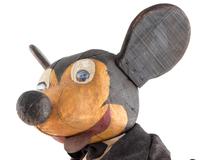 A Carved and Painted Folk Art Mickey Mouse Toy