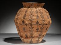 Apache Figural Basketry Olla