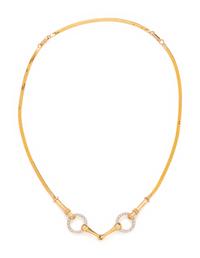 SUZANN FIEDLER, BICOLOR GOLD AND DIAMOND 'BIT OF CLASS' NECKLACE