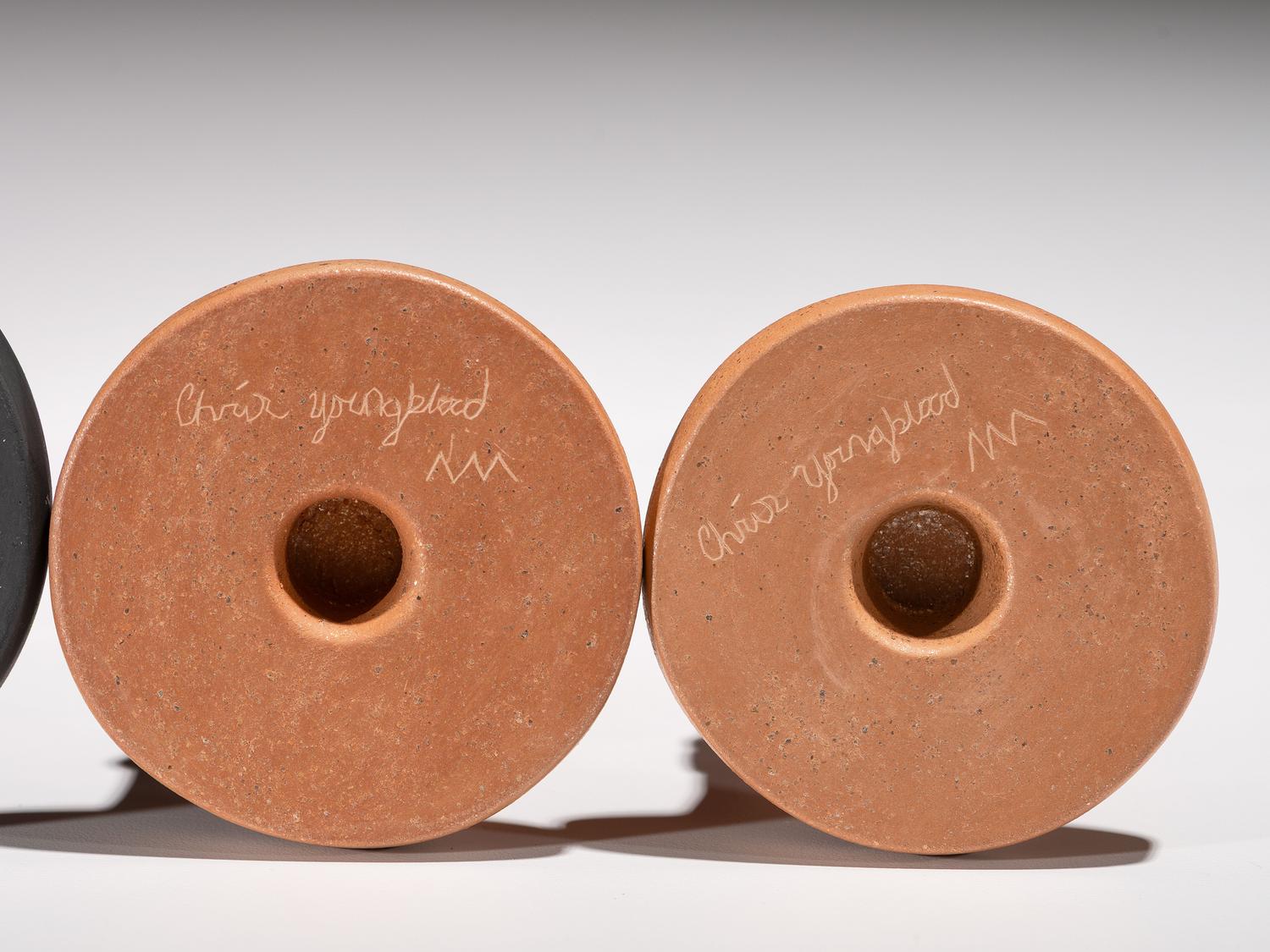Pottery Candlestick Holders