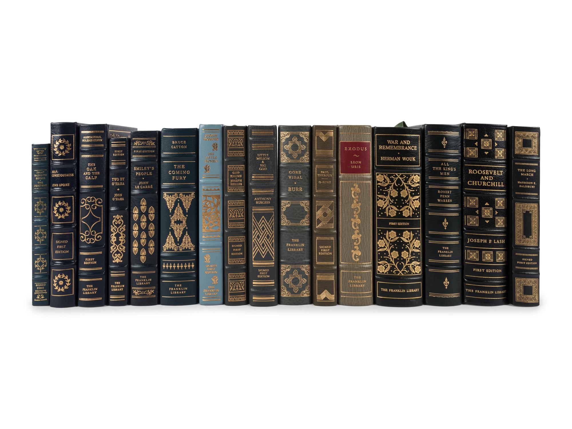 [BINDINGS]. A group of 51 works in 52 volumes published by the Easton Press and Franklin Library, including: