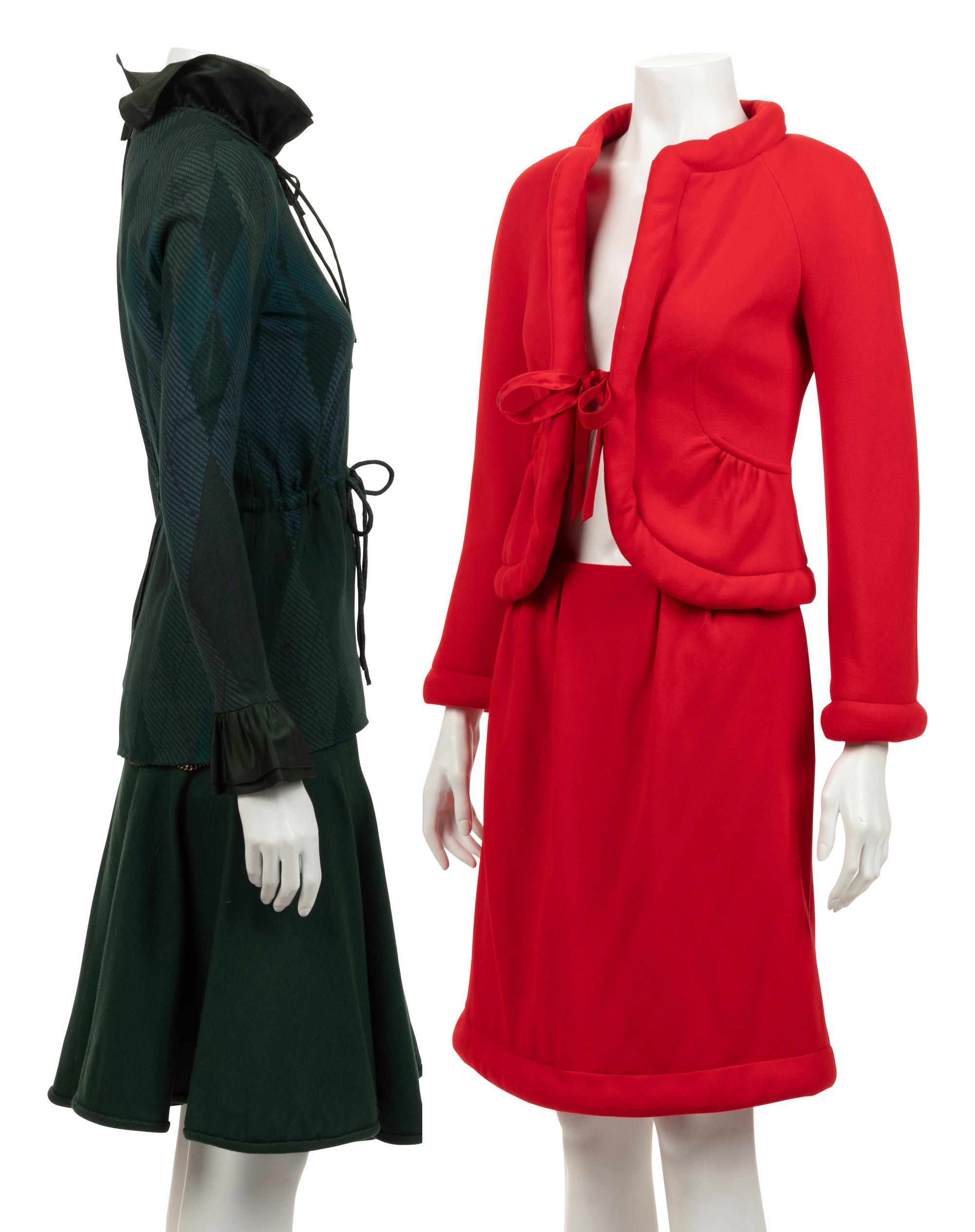 Three Valentino Two-Piece Ensembles, 1990-2010s