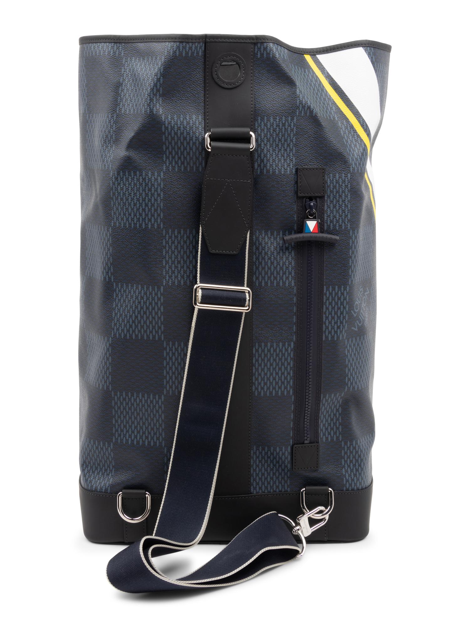 Louis Vuitton Limited Edition Sac Marin Backpack in Latitude Damier Cobalt, America's Cup, 2017