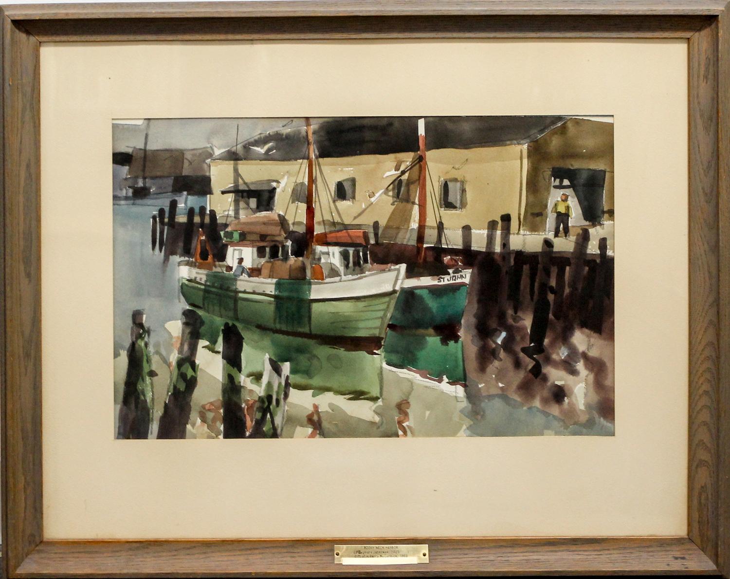 Zygmund Jankowski, (American, 1925-2009), Rocky Neck Harbor, 1968