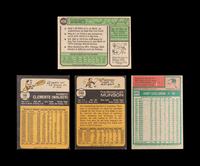 A Group of Four 1970s Topps Baseball Cards including Dave Winfield Rookie,