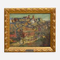 Walter Emerson Baum (American, 1884–1956) Village Scene