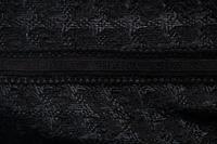 Chanel Black Tweed Jacket Trimmed in Logo Lace