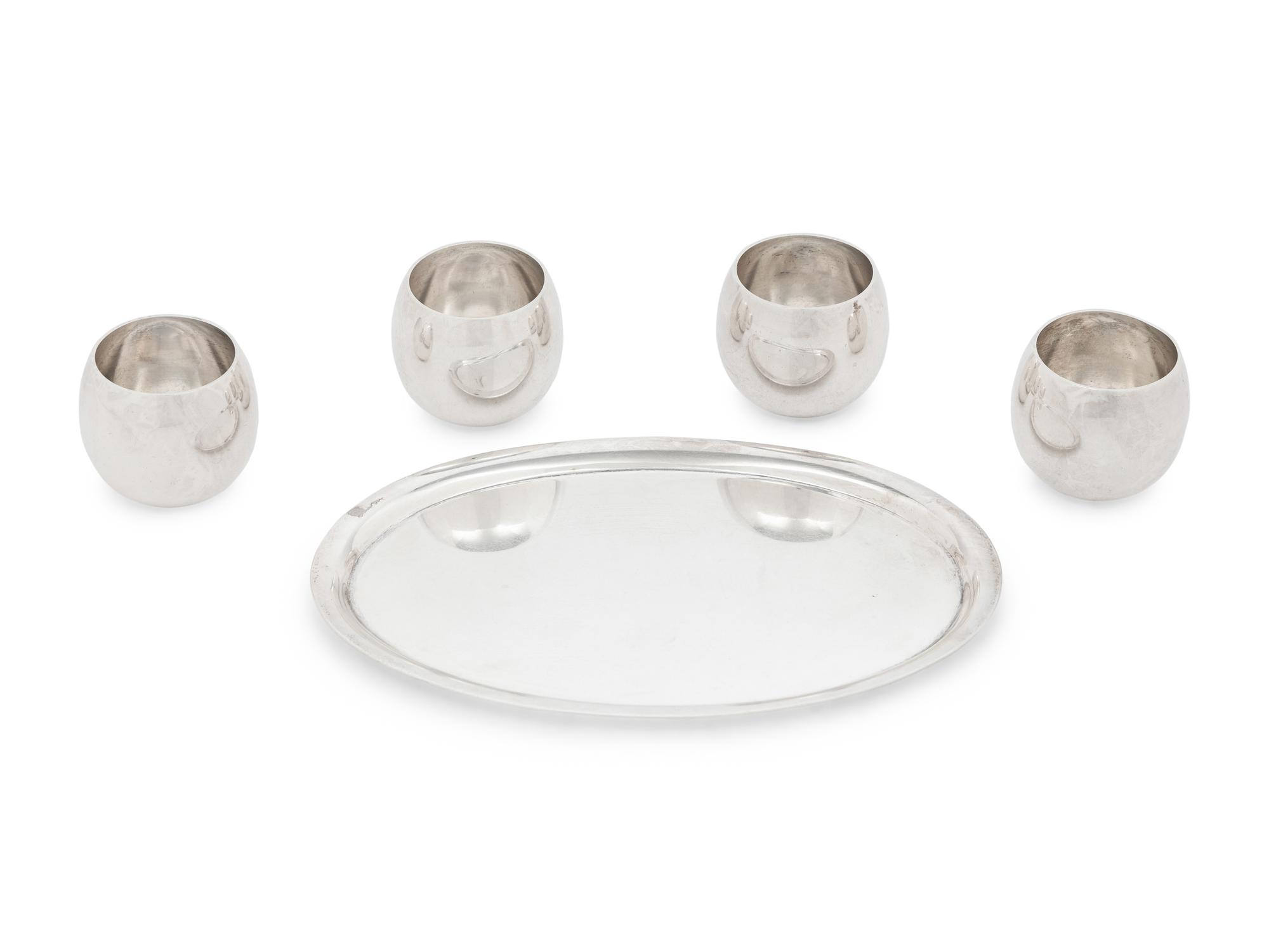 A Group of Tiffany and Co. and Asprey Silver Articles