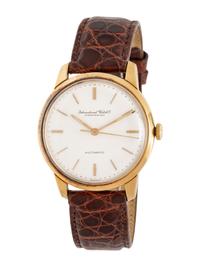 IWC, 18K YELLOW GOLD WATCH WITH IWC BUCKLE