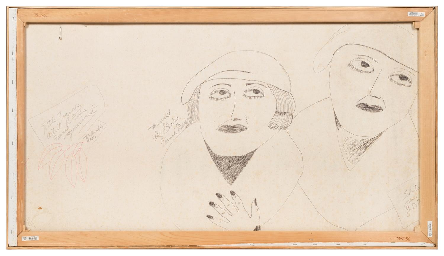 Lee Godie, (American, 1908-1994), Figures, 1985